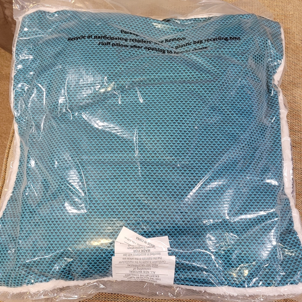 Lego &, Target Blue Textured Pillow Cover